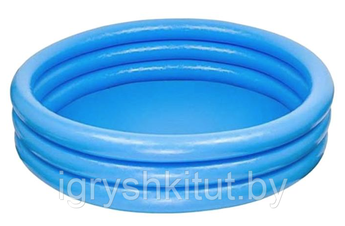 Детский надувной бассейн Intex Кристально голубой (размер 114х25 см), арт.59416NP - фото 1 - id-p96799185