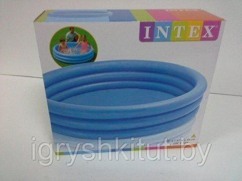Детский надувной бассейн Intex Кристально голубой (размер 147х33 см), арт.58426NP - фото 2 - id-p96799539