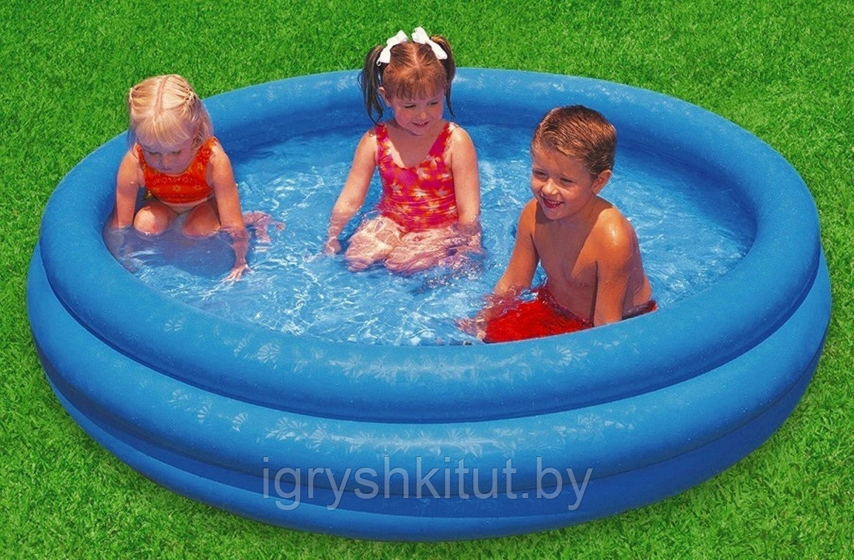 Детский надувной бассейн Intex Кристально голубой (размер 147х33 см), арт.58426NP - фото 3 - id-p96799539