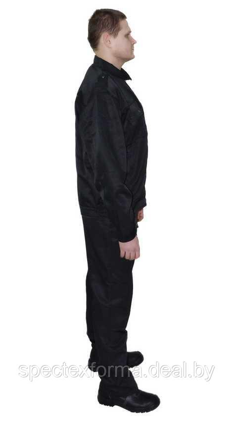 Костюм Охрана (черный, куртка + брюки) (Производство РБ) - фото 2 - id-p96813430