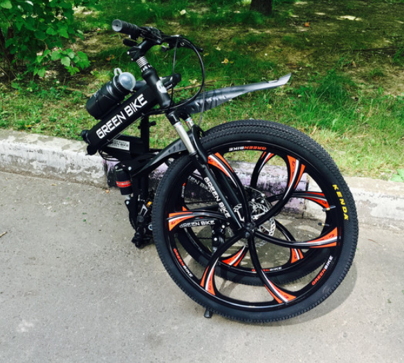 Велосипед на литых дисках Greenbike чёрный - фото 9 - id-p96818962