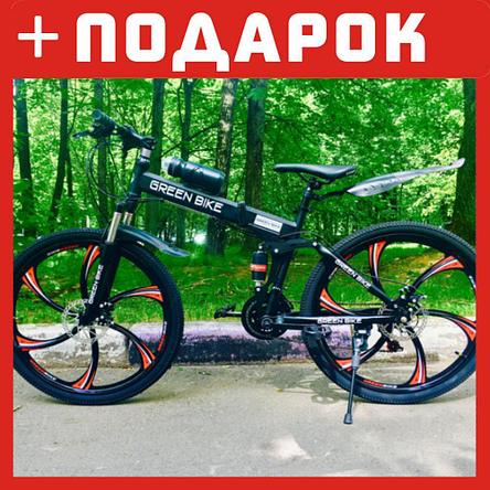 Велосипед на литых дисках Greenbike чёрный, фото 2