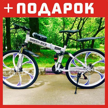 Велосипед на литых дисках Greenbike белый, фото 2