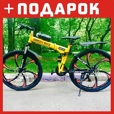 Велосипед на литых дисках Greenbike жёлтый, фото 2