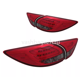 Задние тюнинг фонари Mazda CX5 '11-15, светодиодные, тонированные/красные Var.2