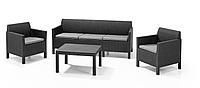 Комплект мебели Orlando 3-sofa set, графит