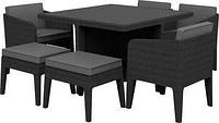 Комплект мебели KETER Columbia dining set (7 предметов), коричневый