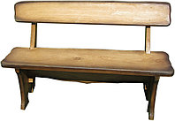 Скамейка дубовая Лофт-2 для бани, дачи, сада