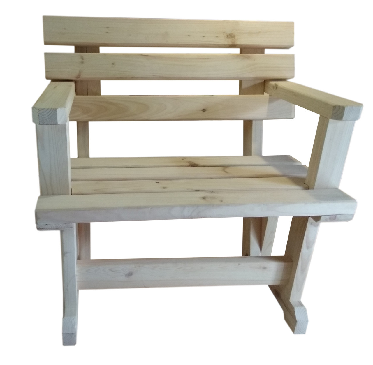 Кресло деревянное для бани, дачи, сада - фото 1 - id-p96837388