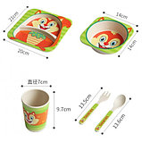 Детская посуда из бамбука из 5 предметов (набор) Белка, фото 2