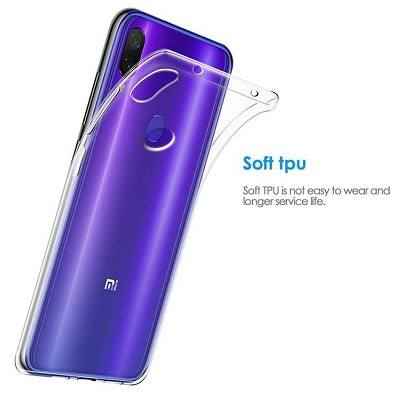 Силиконовый чехол TPU Case 0.6mm прозрачный для Xiaomi Mi Play - фото 2 - id-p96820155