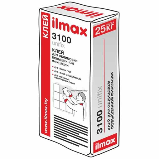 Ilmax 3100 unifix - клей для плитки повышенной фиксации, 25кг. - фото 1 - id-p4838371