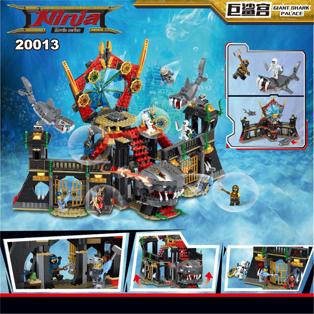Конструктор Decool Ninja 20013 Нападение Мегалодона (Аналог Lego Ninjago) 1171 деталь - фото 3 - id-p96852437