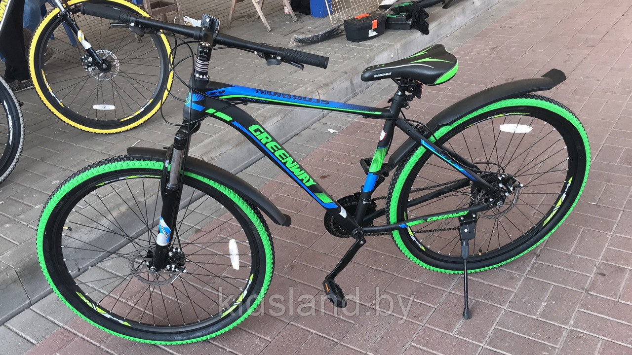 Велосипед Greenway Scorpion 27,5" (черно-синий) - фото 3 - id-p96854889