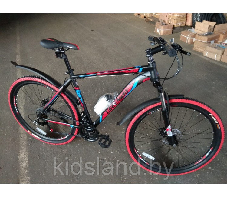 Велосипед Greenway Scorpion 27,5" (черно-салатовый) - фото 2 - id-p96854932