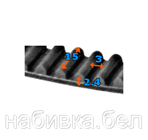 Зубчатый ремень 1245-3M-15 z415