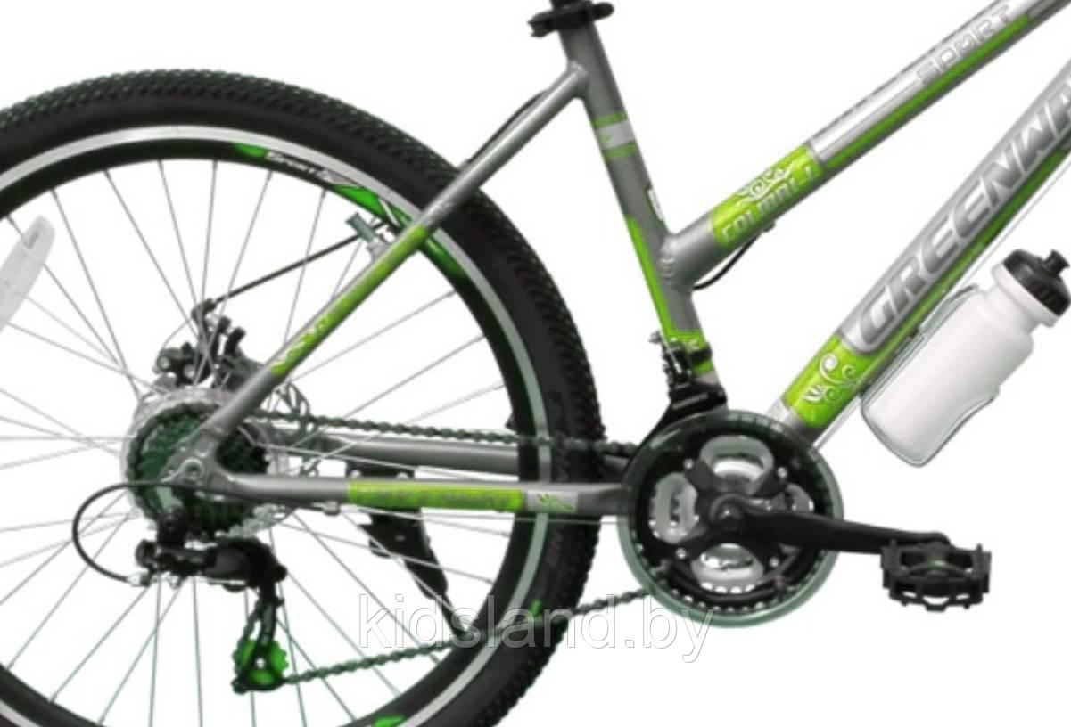 Велосипед Greenway Colibri-L 27,5" (серебристый/салатовый) - фото 2 - id-p96872008