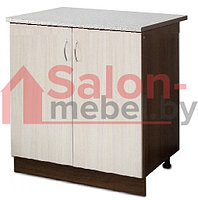 Кухонный напольный шкаф НШ80р со столешницей в цвете бодега светлая/венге темный