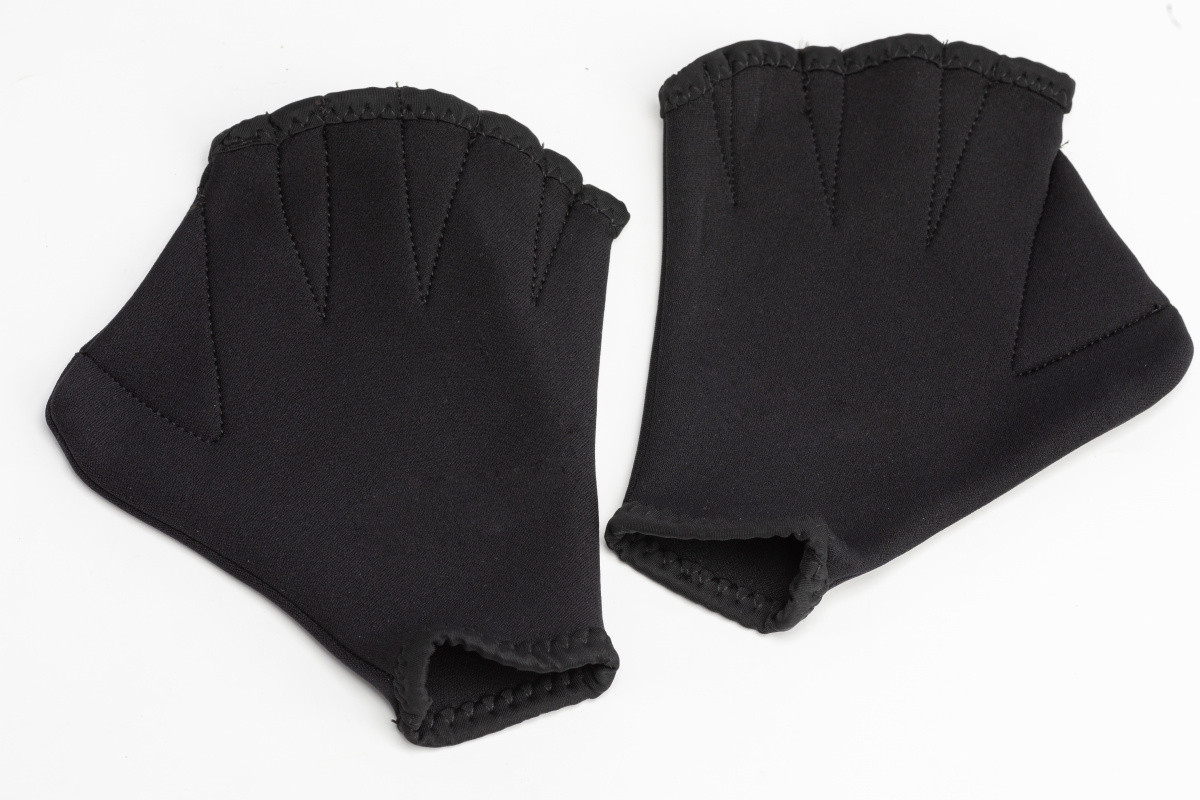 Перчатки для плавания с перепонками, размер М, фото 1