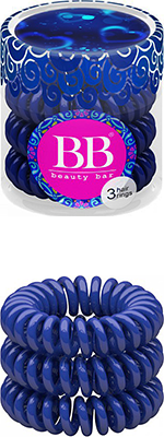 Резинка для волос Бьюти Бар цвет - темно-синий Beauty Bar Hair Rings Navy blue