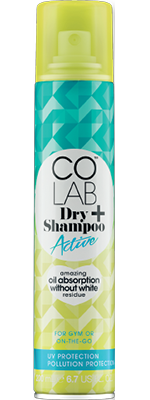 Сухой шампунь Колаб заряжен под спорт 200ml - Colab Dry Shampoo Plus Active