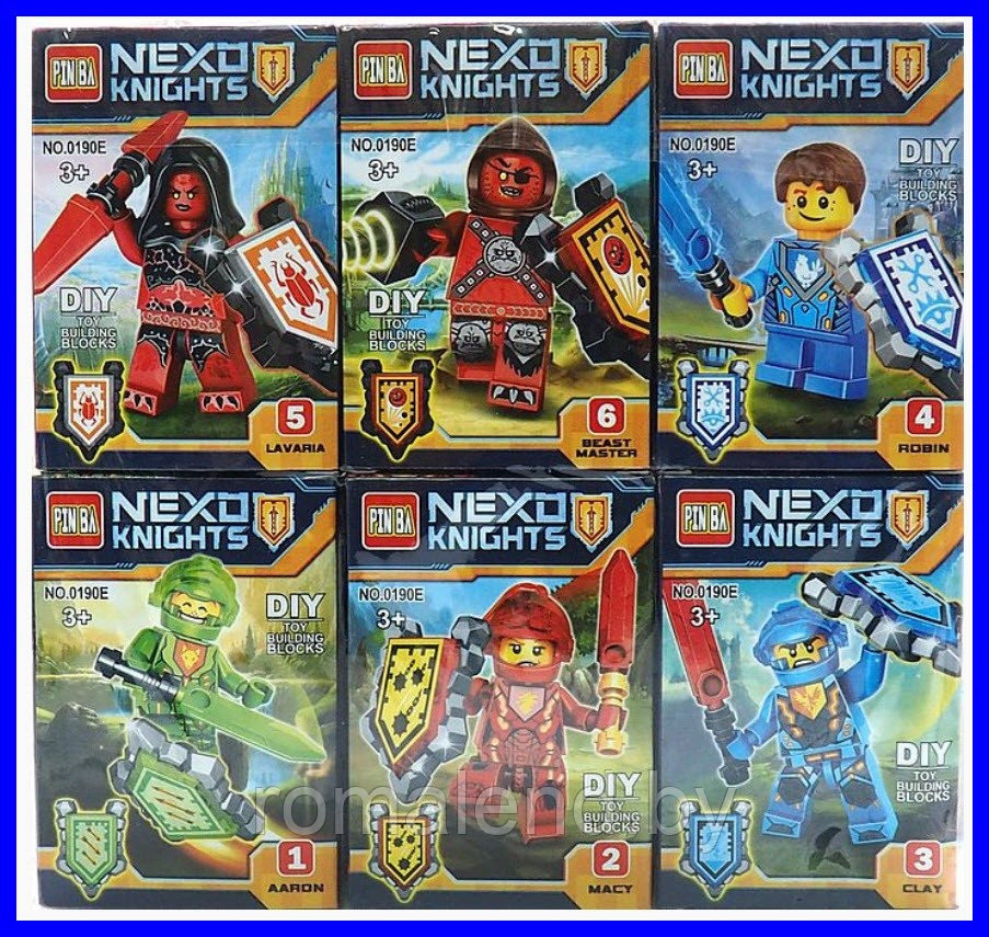 Миниконструктор Nexo knights PIN BA в ассортименте (6 шт)