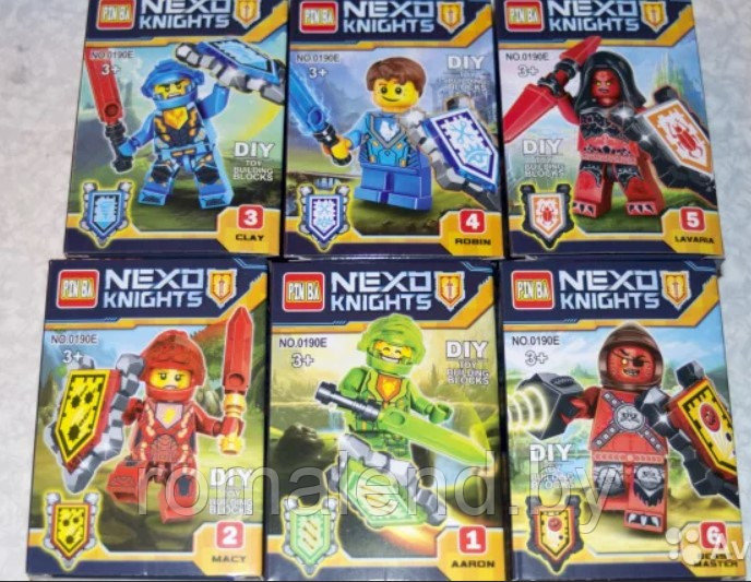 Миниконструктор Nexo knights PIN BA в ассортименте (6 шт) - фото 2 - id-p96909411