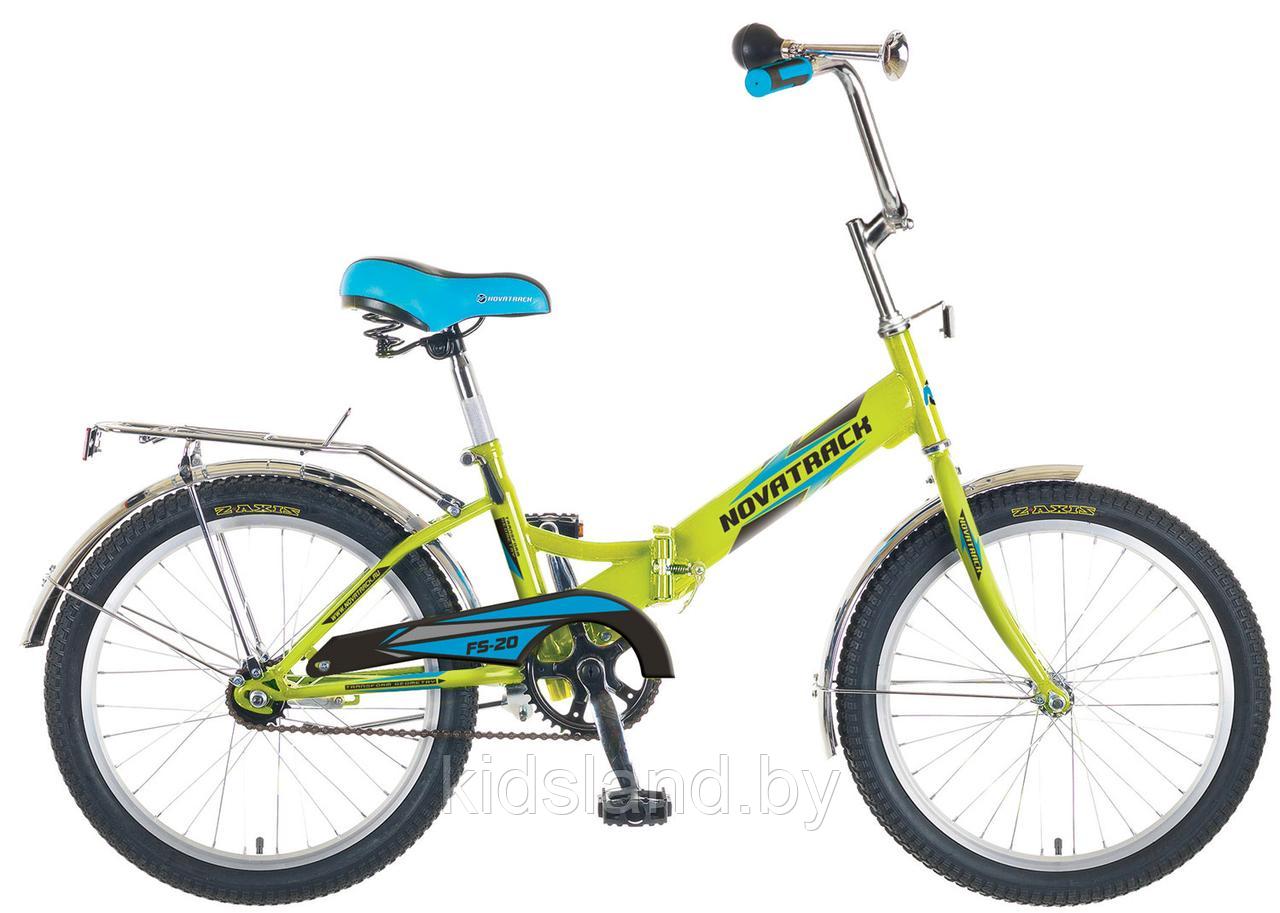 Детский складной велосипед Novatrack 20" (салатовый)