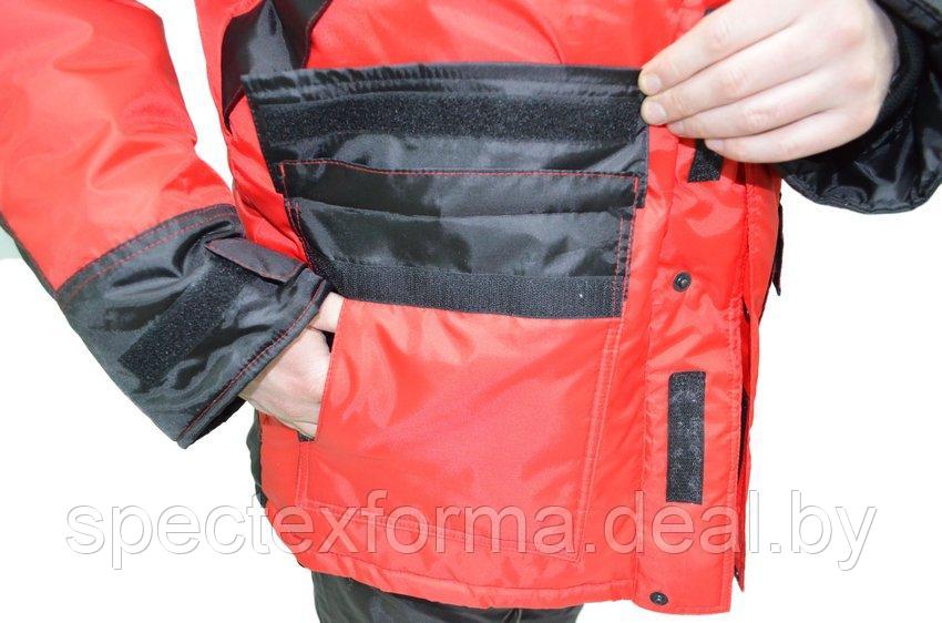 Куртка утепленная "Монблан-Люкс", красно-черная - фото 7 - id-p96916588