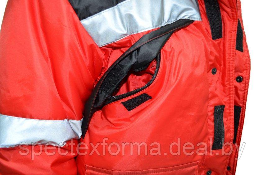 Куртка утепленная "Монблан-Люкс", красно-черная - фото 6 - id-p96916588