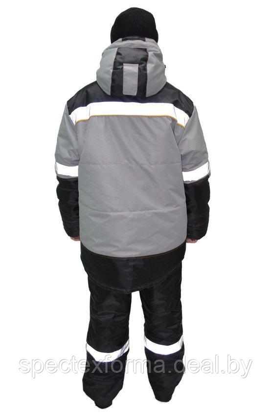 Куртка утепленная "Монблан-Люкс", серо-черная - фото 4 - id-p96929030