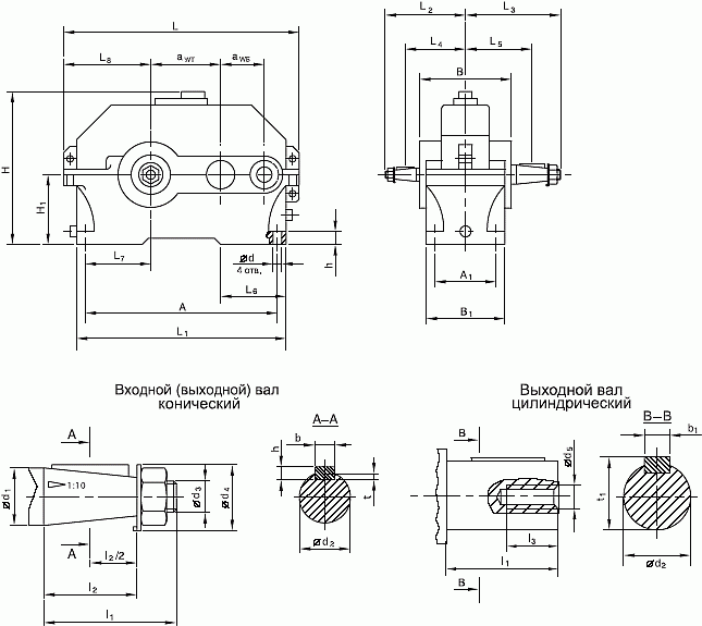 Редуктор цилиндрический 1ЦУ100-1ЦУ250, Ц2У-100,Ц2У-125,Ц2У-160,Ц2У-200,Ц2У-250 ОДНОСТУПЕНЧАТЫЕ,ДВУХСТУПЕНЧАТЫЕ - фото 3 - id-p96932646