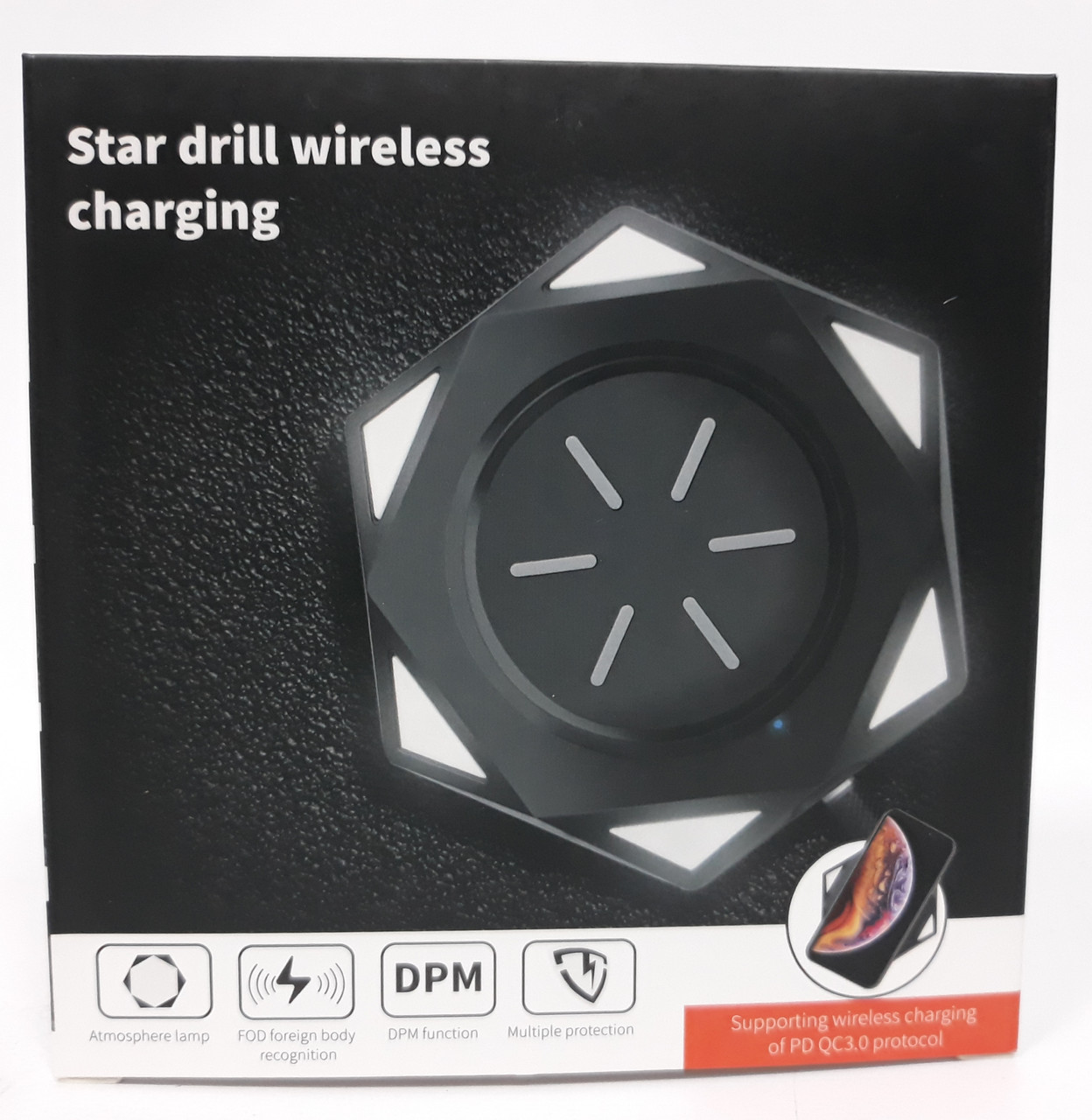 Беспроводное зарядное устройство Star Drillустройство Star Drill Wireless Charging BC-18 - фото 2 - id-p96966390