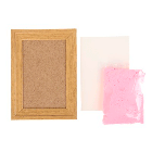 Набор для создания слепка в рамке "Наша радость" розовый, фото 3