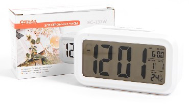 EC-137W (18136) Электронные часы, белый СИГНАЛ