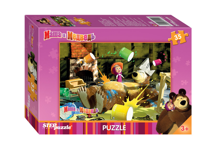 Мозаика "puzzle" 35 "Маша и Медведь" (Анимаккорд)