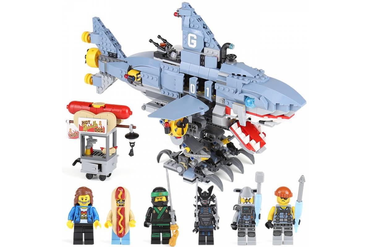 Конструктор аналог LEGO Ninjago 70656 "Акула Гармадона: Нападение на Ниндзяго Сити" 930 деталей, LEPIN 06067 - фото 3 - id-p97015909