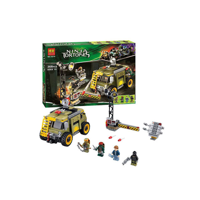 Конструктор Bela 10276 Ninja Turtles Освобождение фургона черепашек (аналог Lego 79115) 368 деталей - фото 1 - id-p97044644
