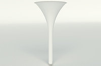 Нога для стола Armstrong d.80/570, h.870, отделка белый глянец