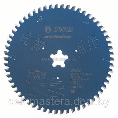 Пильный диск по алюминию 190хFastFix 58 зубов Expert for Aluminium (BOSCH) (2608644117) (оригинал)