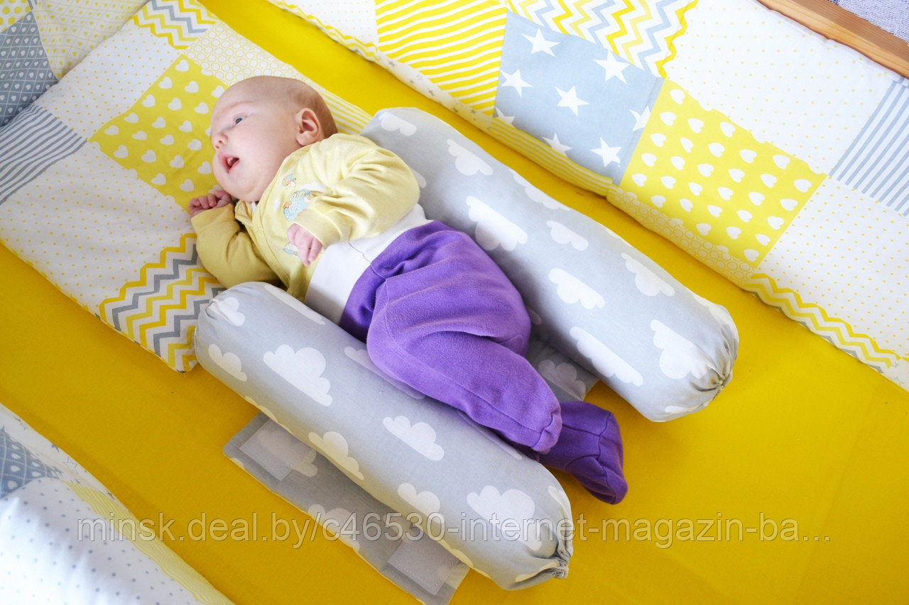 Позиционер для сна на боку. Подушка для новорожденного для сна на боку. - фото 9 - id-p97073426