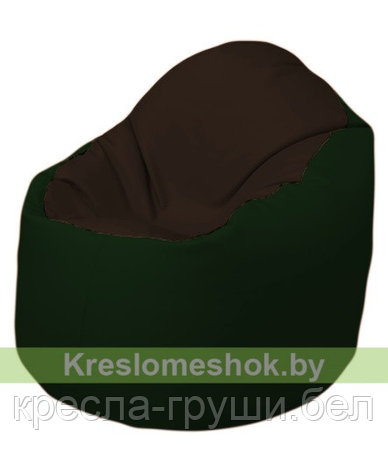 Кресло мешок Bravo (темно-коричневый, темно-зеленый), фото 2