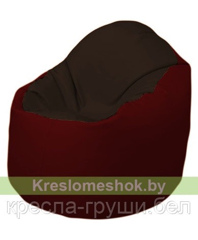 Кресло мешок Bravo (темно-коричневый, бордовый), фото 2