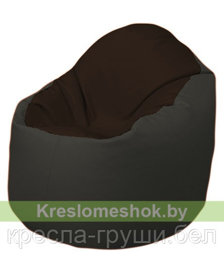 Кресло мешок Bravo (темно-коричневый, чёрный)