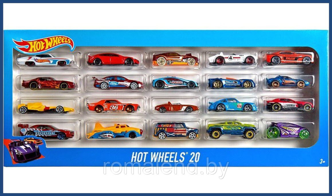 Набор Hot Wheels металлических машинок (20 шт)