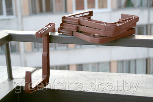 Крепление для балконного ящика (белое, тёмно-коричневое, графитовое) - фото 1 - id-p97086550