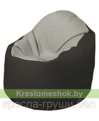 Кресло мешок Bravo (светло-серый, чёрный), фото 2