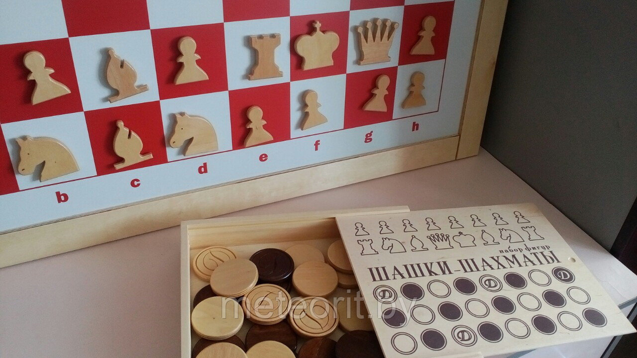 Игровая панель "Шашки и Шахматы" (1м*1м) - фото 4 - id-p89678134
