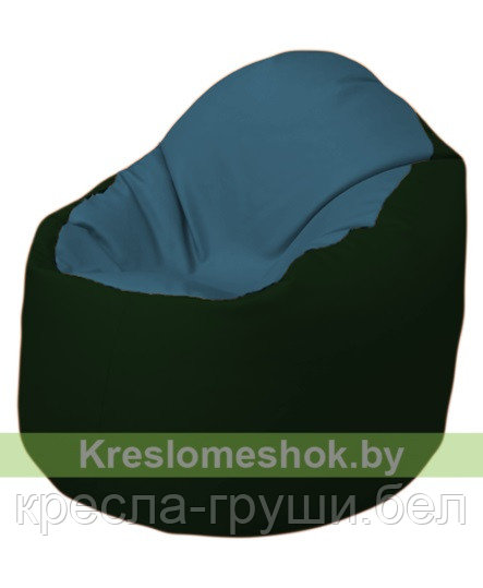 Кресло мешок Bravо (синий, темно-зеленый)