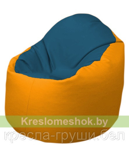 Кресло мешок Bravо (синий-желтый)